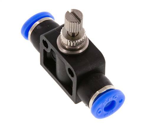 Recht Regelventiel 5/32 inch (3.97 mm) Messing/PBT