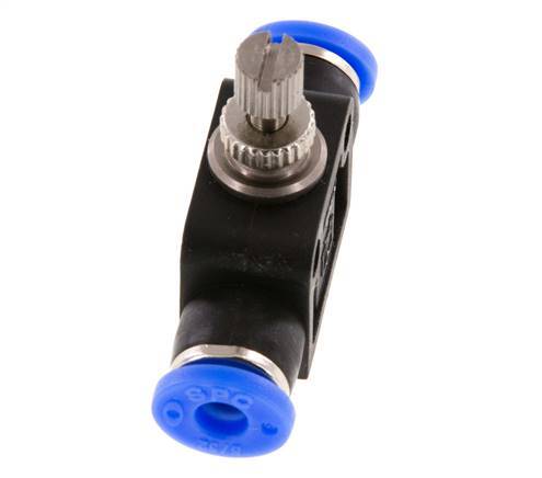 Recht Regelventiel 5/32 inch (3.97 mm) Messing/PBT