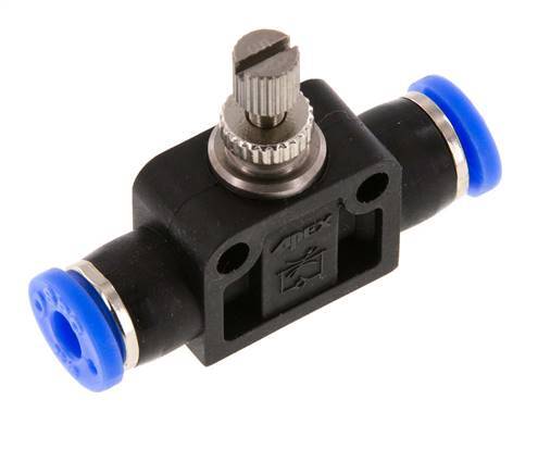 Recht Regelventiel 5/32 inch (3.97 mm) Messing/PBT