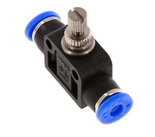 Recht Regelventiel 5/32 inch (3.97 mm) Messing/PBT