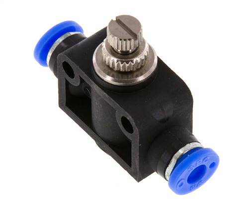 Recht Regelventiel 3/16 inch (4.76 mm) Messing/PBT