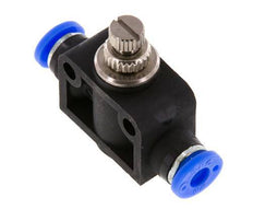 Recht Regelventiel 3/16 inch (4.76 mm) Messing/PBT