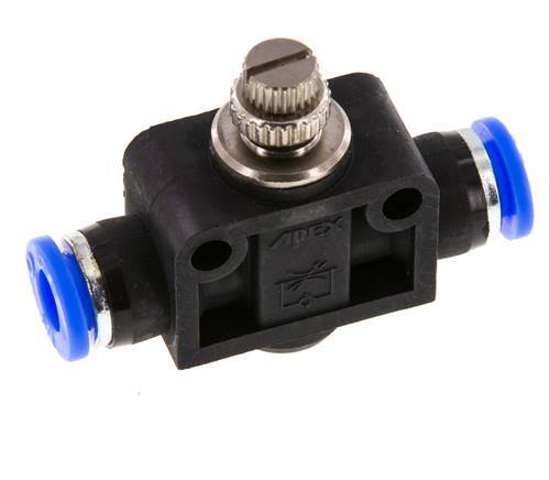 Recht Regelventiel 1/4 inch (6.35 mm) Messing/PBT