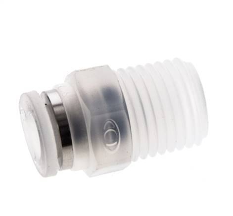 6mm x R1/4'' PA Insteekfitting Buitendraad EPDM/PTFE