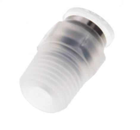 6mm x R1/4'' PA Insteekfitting Buitendraad EPDM/PTFE