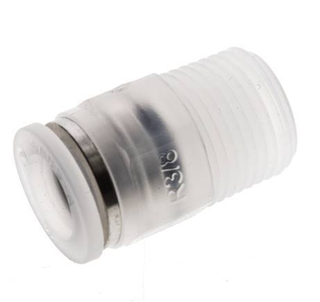 10mm x R3/8'' PA Insteekfitting Buitendraad EPDM/PTFE
