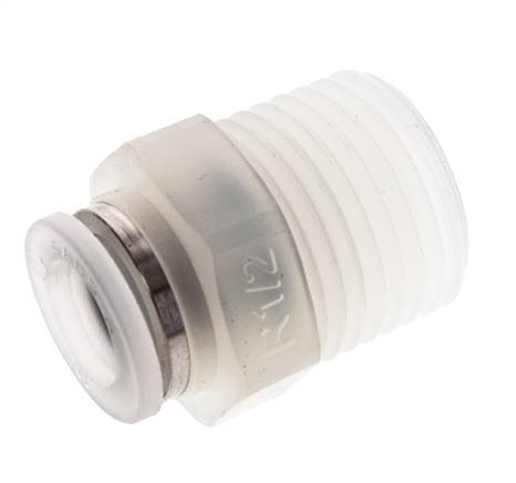 10mm x R1/2'' PA Insteekfitting Buitendraad EPDM/PTFE