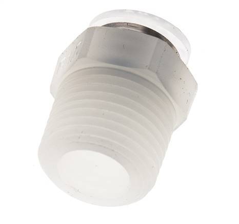 10mm x R1/2'' PA Insteekfitting Buitendraad EPDM/PTFE