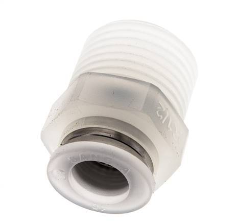 10mm x R1/2'' PA Insteekfitting Buitendraad EPDM/PTFE