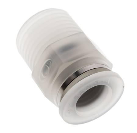 12mm x R1/2'' PA Insteekfitting Buitendraad EPDM/PTFE