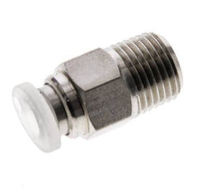 4mm x R1/8'' RVS/PA Insteekfitting Buitendraad EPDM/PTFE