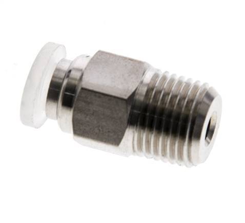 4mm x R1/8'' RVS/PA Insteekfitting Buitendraad EPDM/PTFE