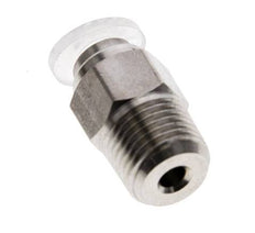 4mm x R1/8'' RVS/PA Insteekfitting Buitendraad EPDM/PTFE