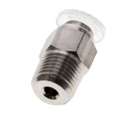 4mm x R1/8'' RVS/PA Insteekfitting Buitendraad EPDM/PTFE