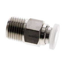 4mm x R1/8'' RVS/PA Insteekfitting Buitendraad EPDM/PTFE