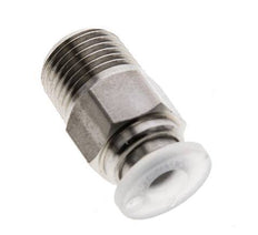 4mm x R1/8'' RVS/PA Insteekfitting Buitendraad EPDM/PTFE