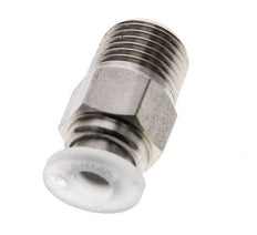 4mm x R1/8'' RVS/PA Insteekfitting Buitendraad EPDM/PTFE