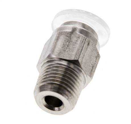6mm x R1/8'' RVS/PA Insteekfitting Buitendraad EPDM/PTFE