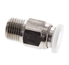 6mm x R1/8'' RVS/PA Insteekfitting Buitendraad EPDM/PTFE