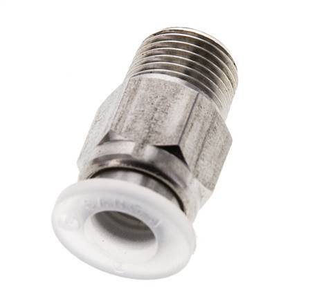 6mm x R1/8'' RVS/PA Insteekfitting Buitendraad EPDM/PTFE