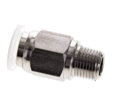 8mm x R1/8'' RVS/PA Insteekfitting Buitendraad EPDM/PTFE