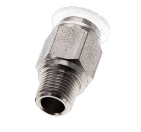 8mm x R1/8'' RVS/PA Insteekfitting Buitendraad EPDM/PTFE