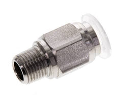 8mm x R1/8'' RVS/PA Insteekfitting Buitendraad EPDM/PTFE