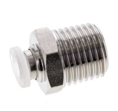 4mm x R1/4'' RVS/PA Insteekfitting Buitendraad EPDM/PTFE