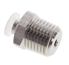 4mm x R1/4'' RVS/PA Insteekfitting Buitendraad EPDM/PTFE