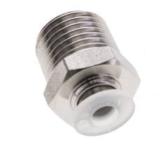 4mm x R1/4'' RVS/PA Insteekfitting Buitendraad EPDM/PTFE