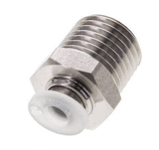 4mm x R1/4'' RVS/PA Insteekfitting Buitendraad EPDM/PTFE