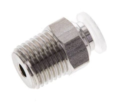 6mm x R1/4'' RVS/PA Insteekfitting Buitendraad EPDM/PTFE