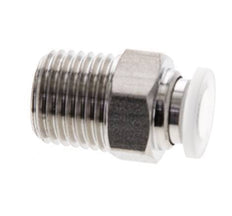 6mm x R1/4'' RVS/PA Insteekfitting Buitendraad EPDM/PTFE