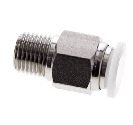 10mm x R1/4'' RVS/PA Insteekfitting Buitendraad EPDM/PTFE