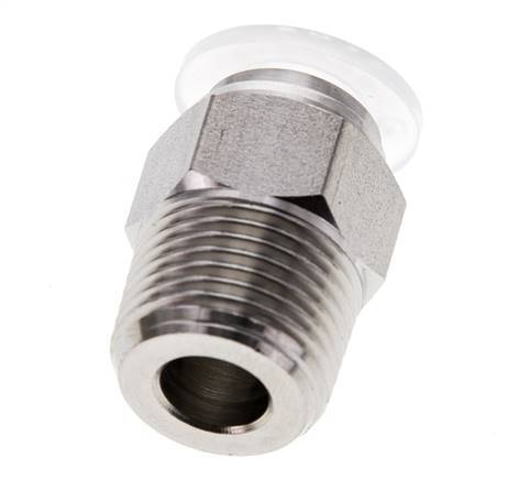 10mm x R3/8'' RVS/PA Insteekfitting Buitendraad EPDM/PTFE