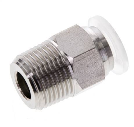 10mm x R3/8'' RVS/PA Insteekfitting Buitendraad EPDM/PTFE