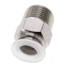 10mm x R3/8'' RVS/PA Insteekfitting Buitendraad EPDM/PTFE