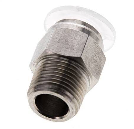 12mm x R3/8'' RVS/PA Insteekfitting Buitendraad EPDM/PTFE