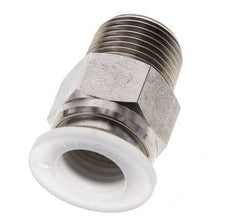 12mm x R3/8'' RVS/PA Insteekfitting Buitendraad EPDM/PTFE