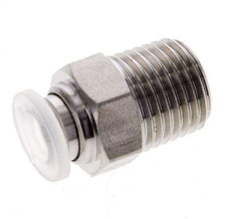 12mm x R1/2'' RVS/PA Insteekfitting Buitendraad EPDM/PTFE