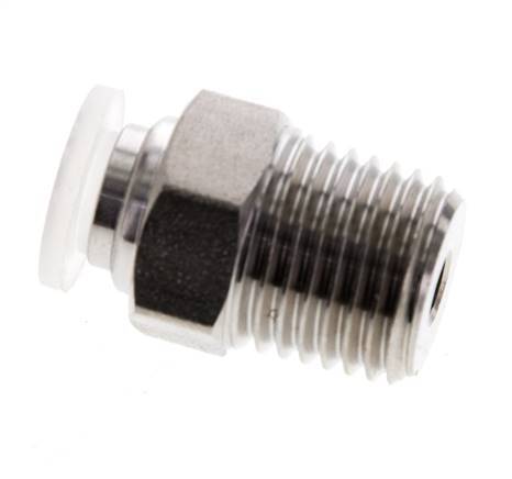 12mm x R1/2'' RVS/PA Insteekfitting Buitendraad EPDM/PTFE