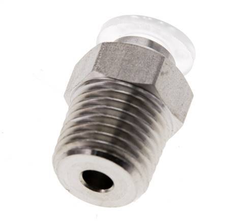 12mm x R1/2'' RVS/PA Insteekfitting Buitendraad EPDM/PTFE