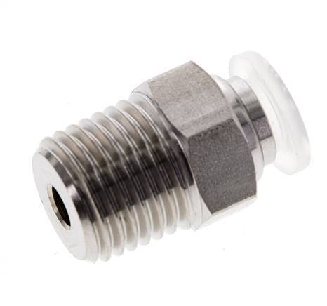 12mm x R1/2'' RVS/PA Insteekfitting Buitendraad EPDM/PTFE