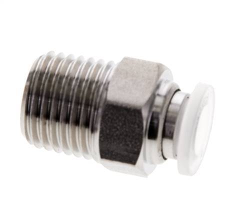 12mm x R1/2'' RVS/PA Insteekfitting Buitendraad EPDM/PTFE