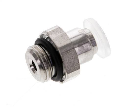 4mm x G1/8'' PA/RVS Insteekfitting Buitendraad EPDM