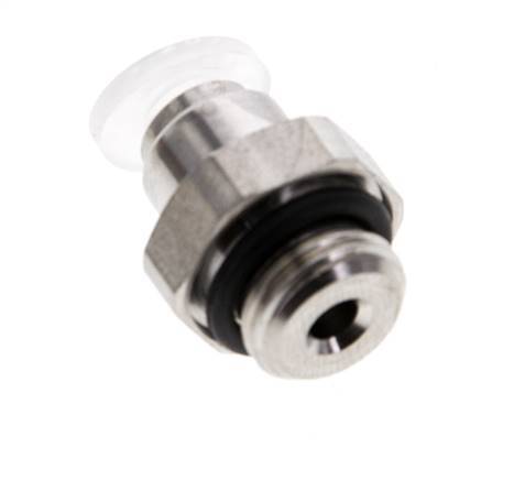 4mm x G1/8'' PA/RVS Insteekfitting Buitendraad EPDM