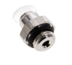 4mm x G1/8'' PA/RVS Insteekfitting Buitendraad EPDM
