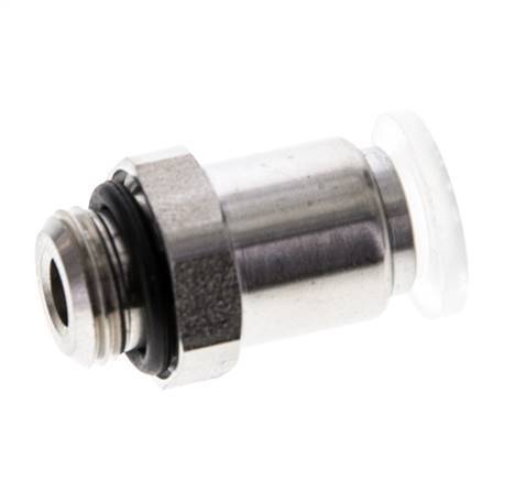 6mm x G1/8'' PA/RVS Insteekfitting Buitendraad EPDM