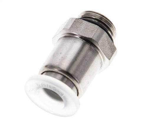 6mm x G1/8'' PA/RVS Insteekfitting Buitendraad EPDM