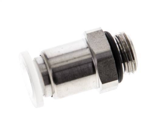6mm x G1/8'' PA/RVS Insteekfitting Buitendraad EPDM